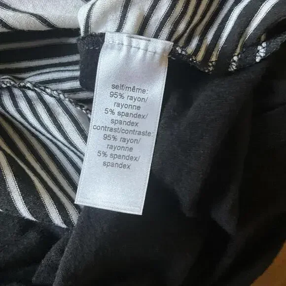 Maurices Black Stripe Tank Top Large - Picture 5 of 5